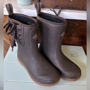 Muck Boots Originals Pull-on Mid Rain Boots with Laces